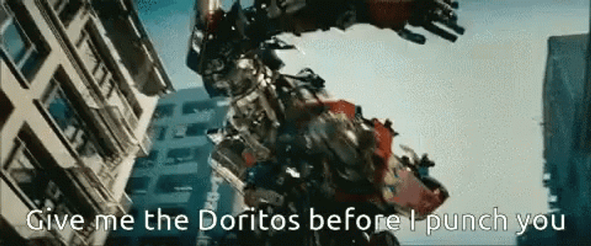 Optimus Prime Give Me Doritos Meme GIF