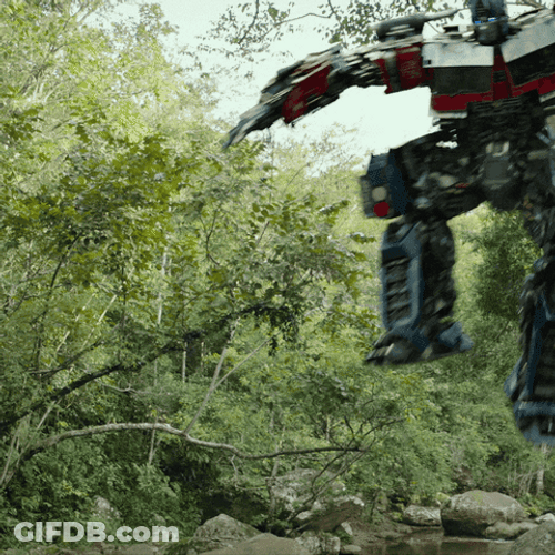 Optimus Prime Jumping GIF