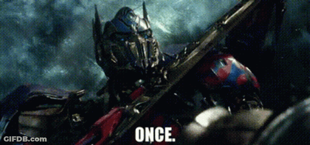 Optimus Prime Launching Intense War GIF