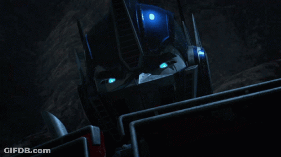 Optimus Prime Piercing Look GIF