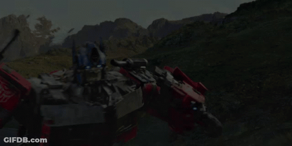 Optimus Prime Powerful Arm GIF