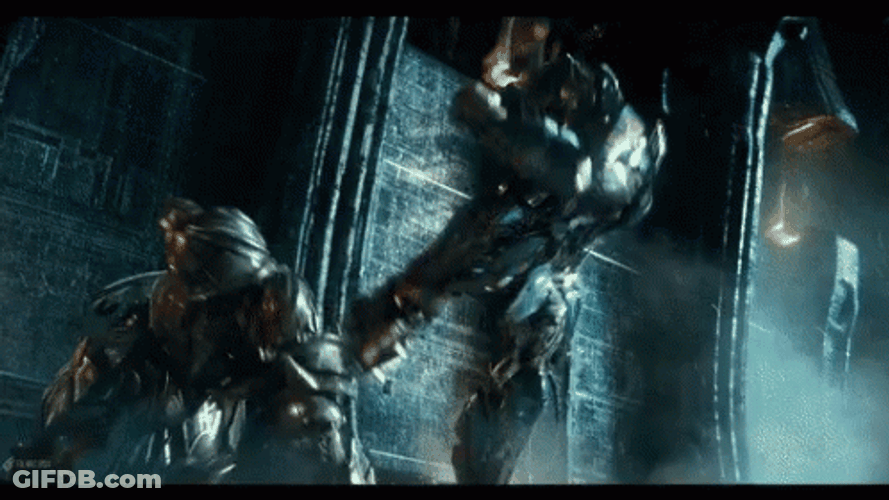 Optimus Prime Powerful Kick GIF