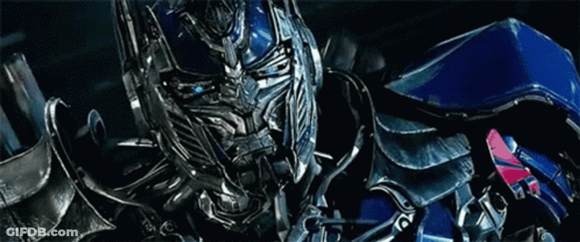 Optimus Prime Transformers Fiery Glare GIF