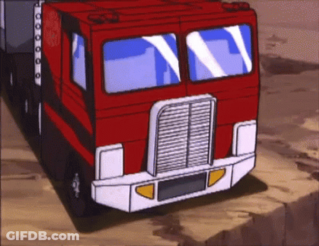 Optimus Prime Transforming Animation GIF