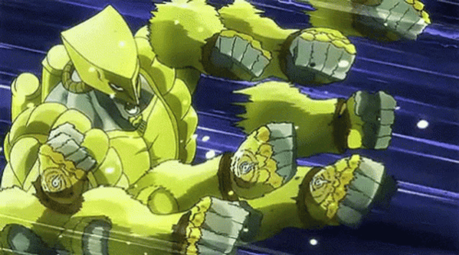 Ora Ora Ora Dio Brando And Jonathan Joestar GIF