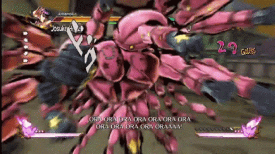 Ora Ora Ora Punch Johnny Joestar GIF