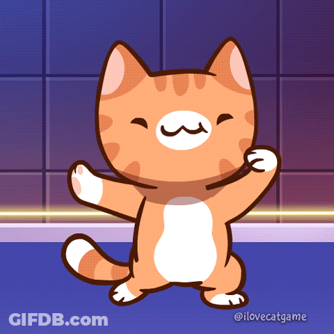 Orange And White Cat Saying I Love Catgame GIF