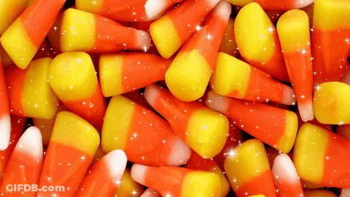 Orange And Yellow Candy Corn GIF