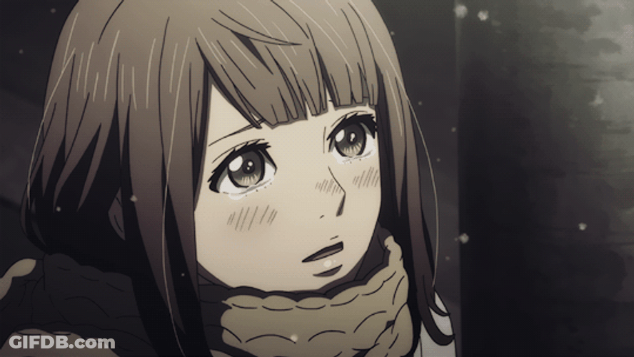 Orange Anime Naho Snowing GIF