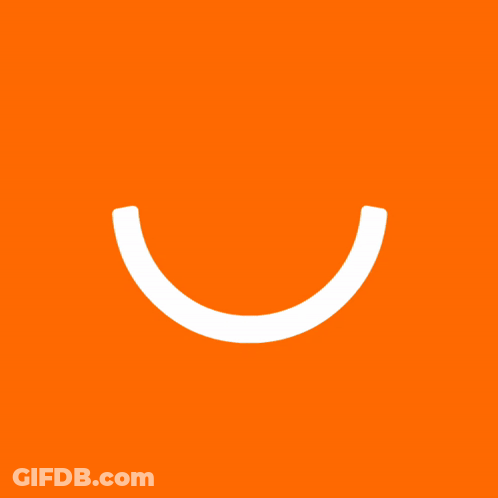 Orange Background Good Morning With Bitcoin Symbol GIF