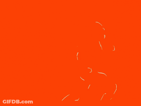 Orange Background With Browns Text GIF
