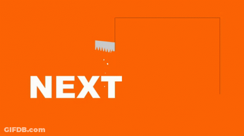 Orange Background With Green Square Next GIF