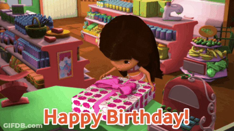 Orange Blossom Happy Birthday Sis Gift GIF