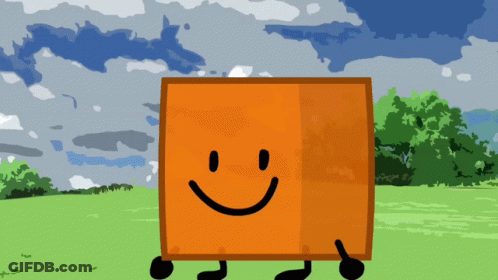 Orange Box Smile GIF