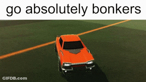 Orange Car Go Absolutely Bonkers GIF