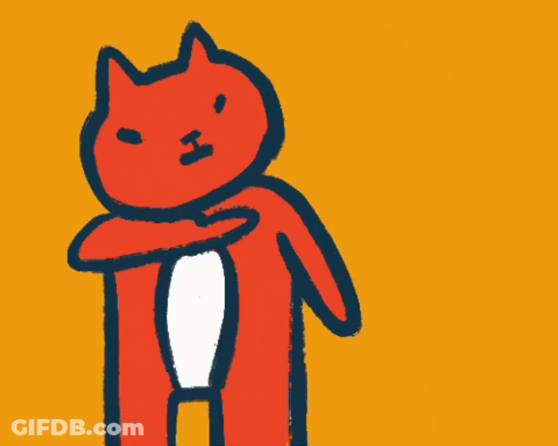 Orange Cat Watching You GIF