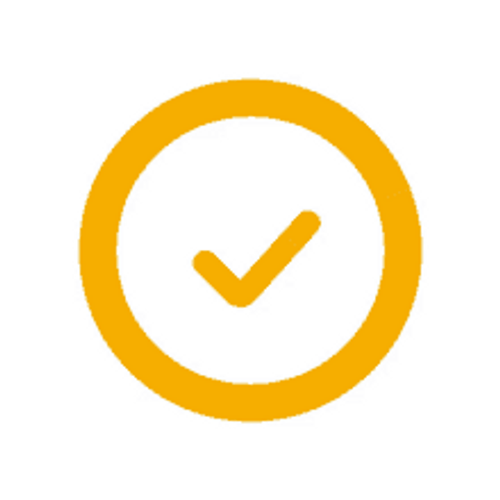 Orange Check Mark GIF