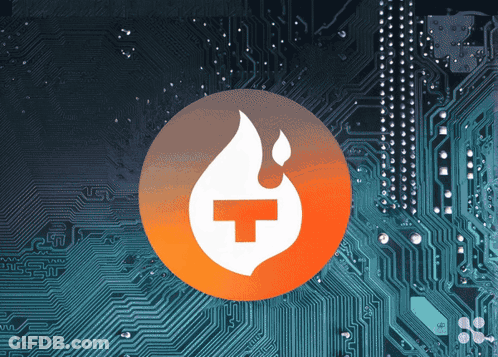 Orange Circle With Flame And Plus Sign GIF