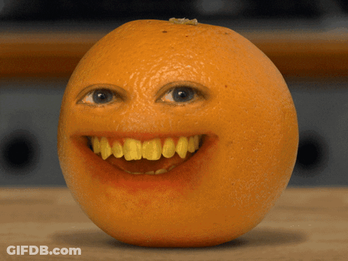 Orange Face Close Up GIF