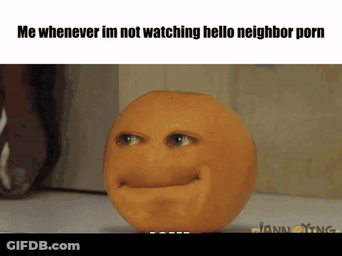 Orange Face Saying Bored GIF