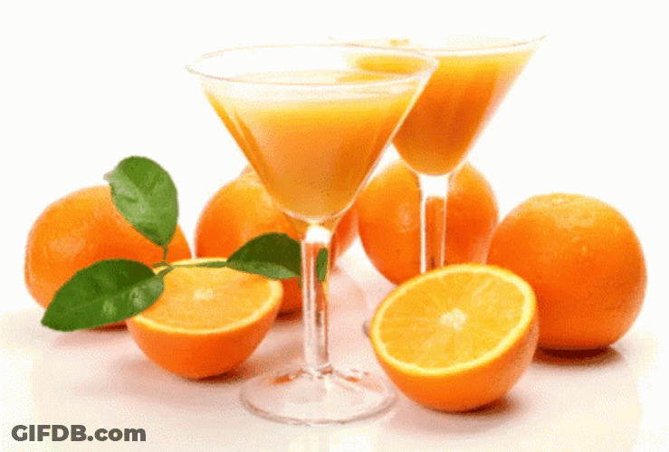 Orange Fruit Juice Cocktail GIF