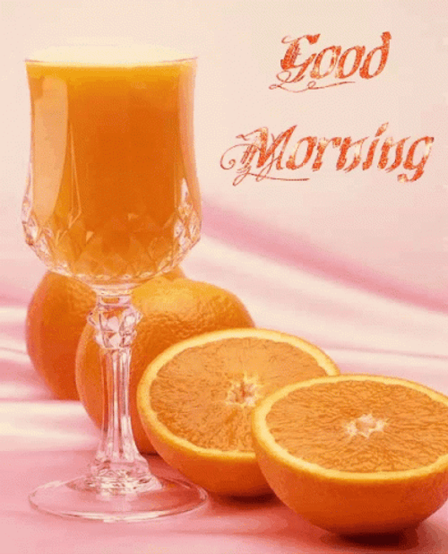 Orange Fruit Juice Good Morning GIF