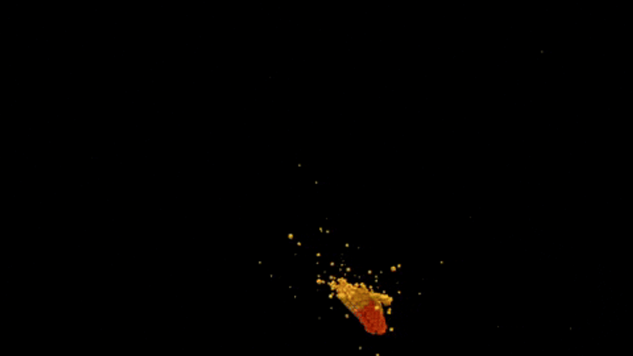 Orange Galaxy Brain Forming Meme GIF