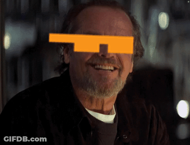 Orange Glasses Jack Nicholson Yes GIF