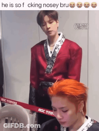 Orange Hair Man Next To Red Hair Man GIF