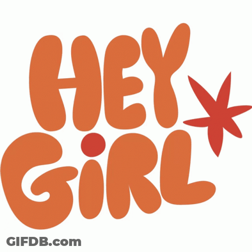 Orange Hey Girl Hey GIF