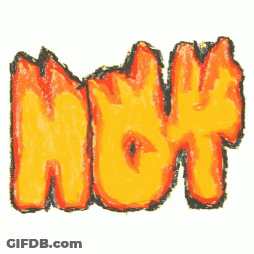 Orange Hot As Hell GIF