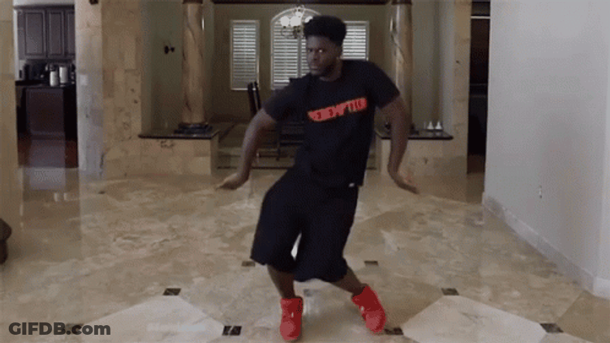 Orange Justice Dance Black Guy Slow Mo GIF