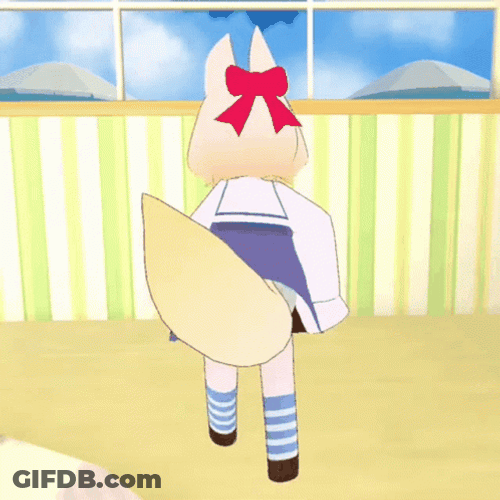 Orange Justice Dance Cute Anime Girl GIF