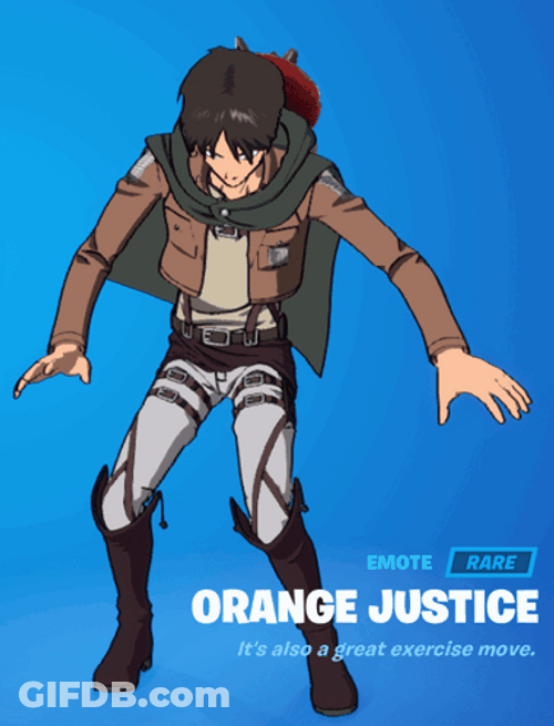 Orange Justice Dance Eren Jaeger GIF