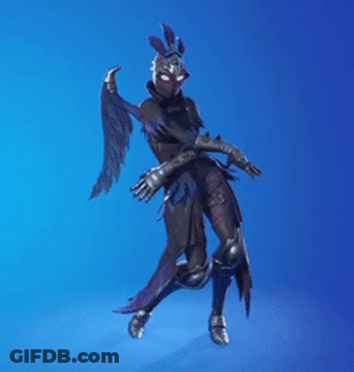 Orange Justice Dance Fortnite Raven GIF