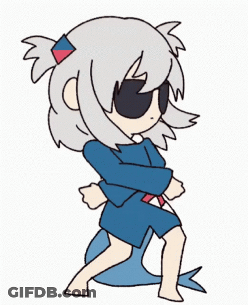 Orange Justice Dance Gura Jug GIF