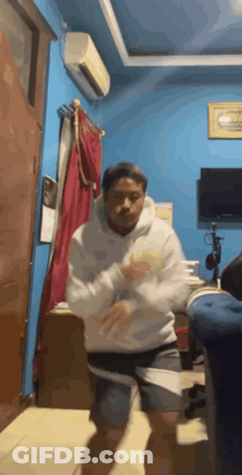 Orange Justice Dance Random Kid In Bedroom GIF