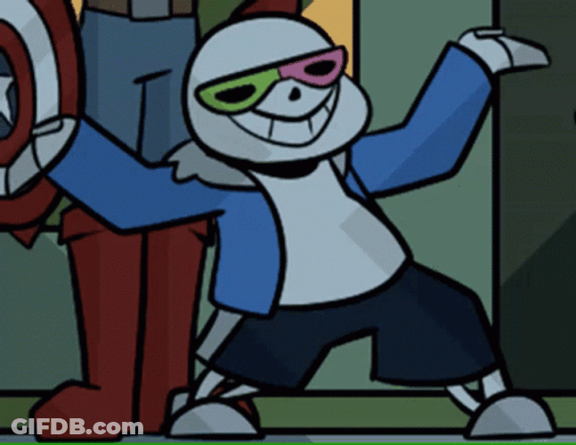 Orange Justice Dance Sans Undertale GIF