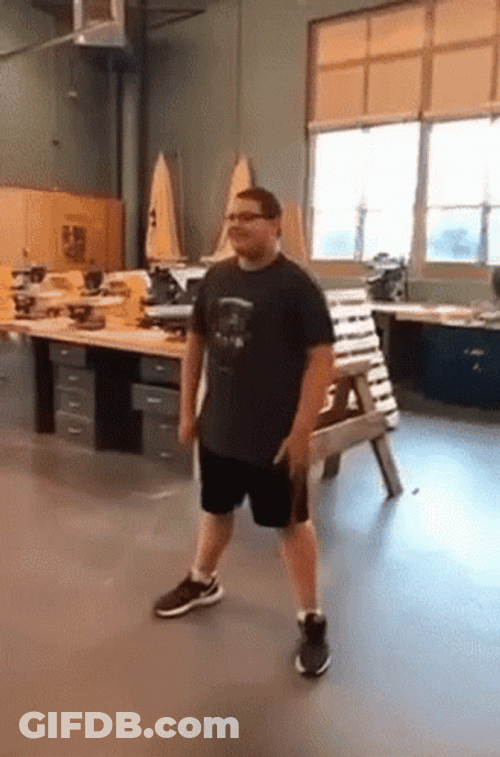 Orange Justice Dance Wacky Guy GIF