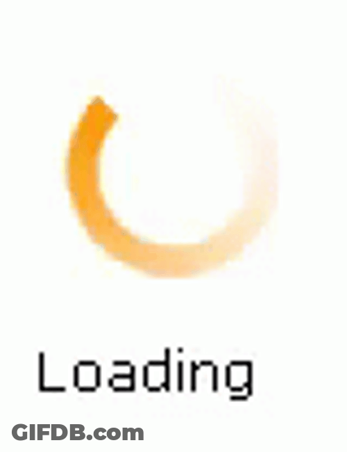 Orange Loading Circle Rapid GIF