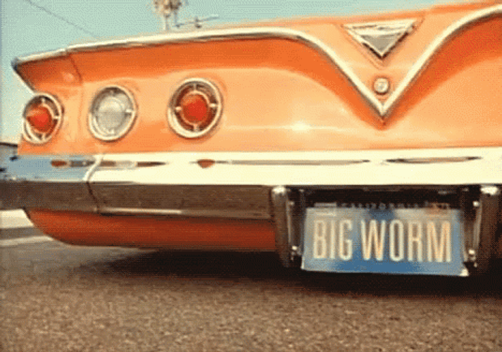 Orange Lowrider Car GIF