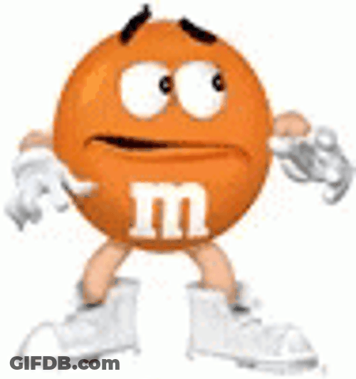 Orange MMS Confused Nervous Reaction GIF