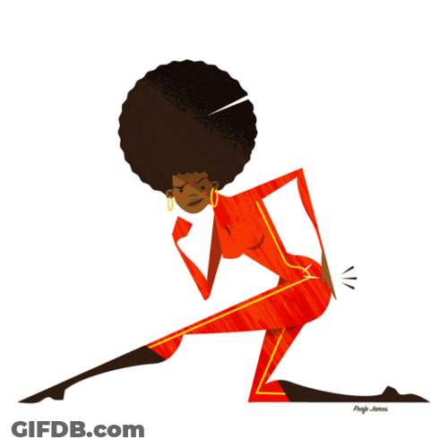 Orange Nalgadas Lady Slap Herself GIF
