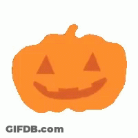 Orange Pumpkin With Smiling Face GIF