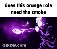 Orange Role Smoke Meme GIF
