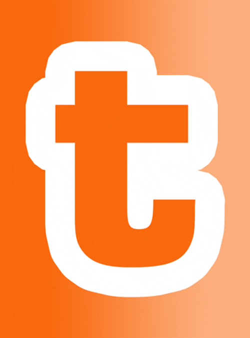 Orange Small Letter T With White Border GIF