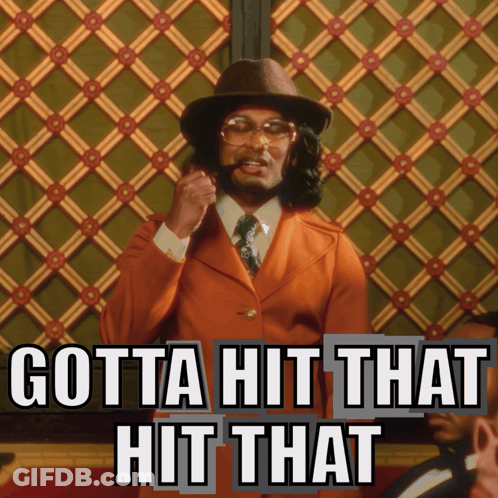 Orange Suit Man Saying Gotta Hit That GIF