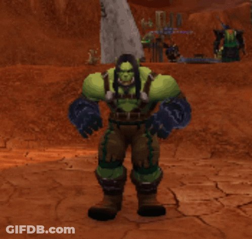 Orc Standing In Desert GIF