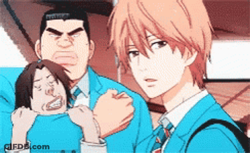 Ore Monogatari Takeo And Makoto Intense Expressions GIF