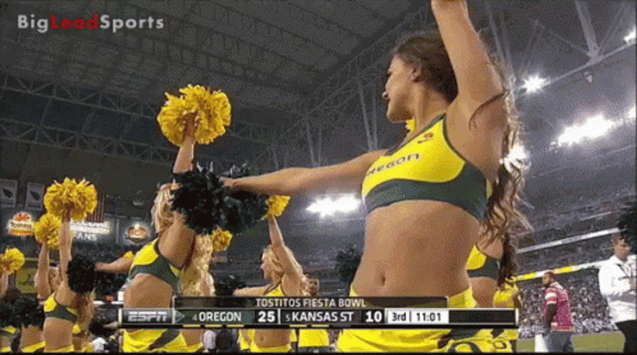 Oregon Ducks Cheeleaders Show GIF
